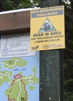 sample sign: Bear In Area