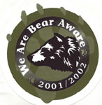 We are Bear Aware Household sticker