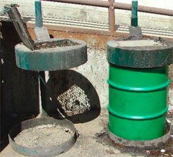 Bear-resistant gease barrel