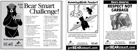 sample bear smart newspaper ads